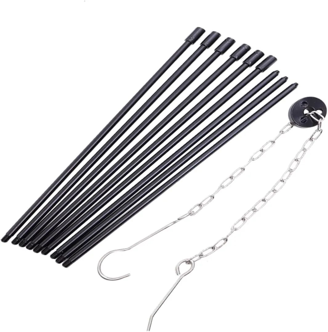 BESPORTBLE Camping Tripod Grill Stand Braces Portable Bbq Plate for Outdoor Cooking Camping Trips