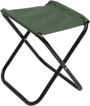 BESPORTBLE Foldable Stool Portable Folding Chair Household Folding Stool Compact Foldable Chair Durable Steel Wear-Resistant Fabric
