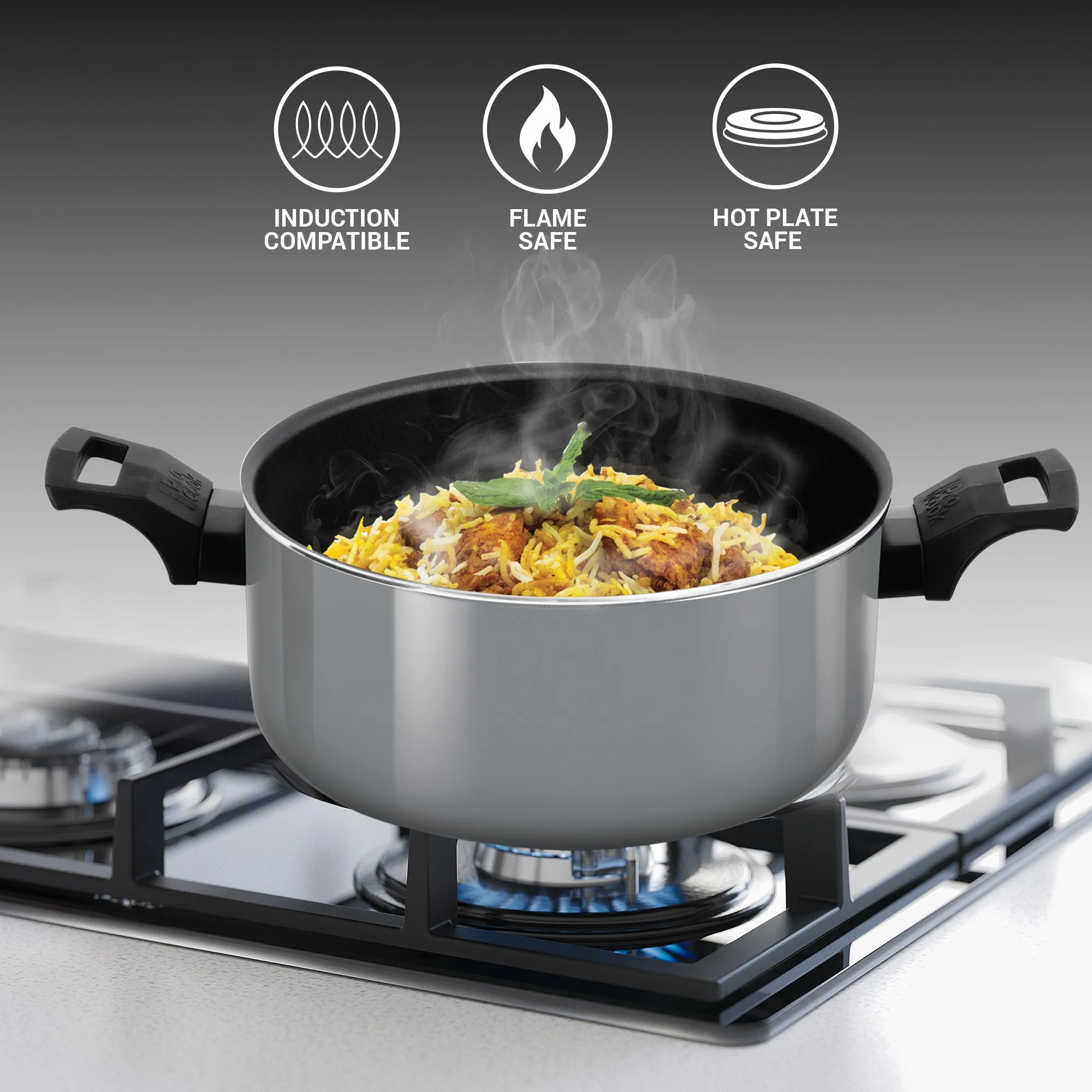 Biryani Pot Blackpearl Induction (Milton Procook)