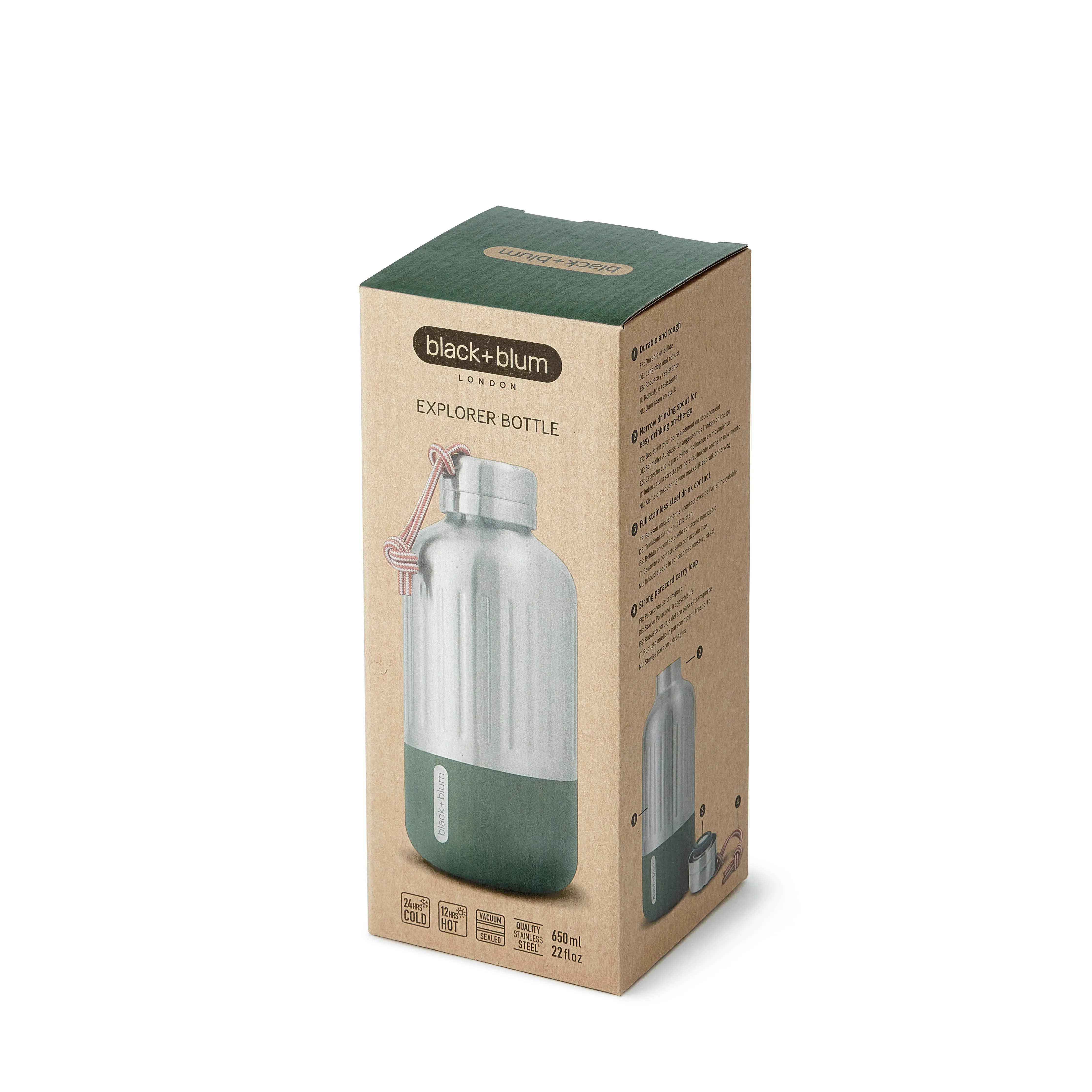 Black Blum - Insulated Water Bottle - Explorer 650ml: Olive