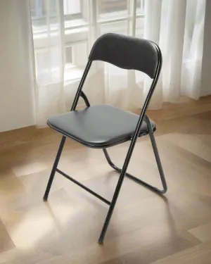 Black Foldable Pvc Chair