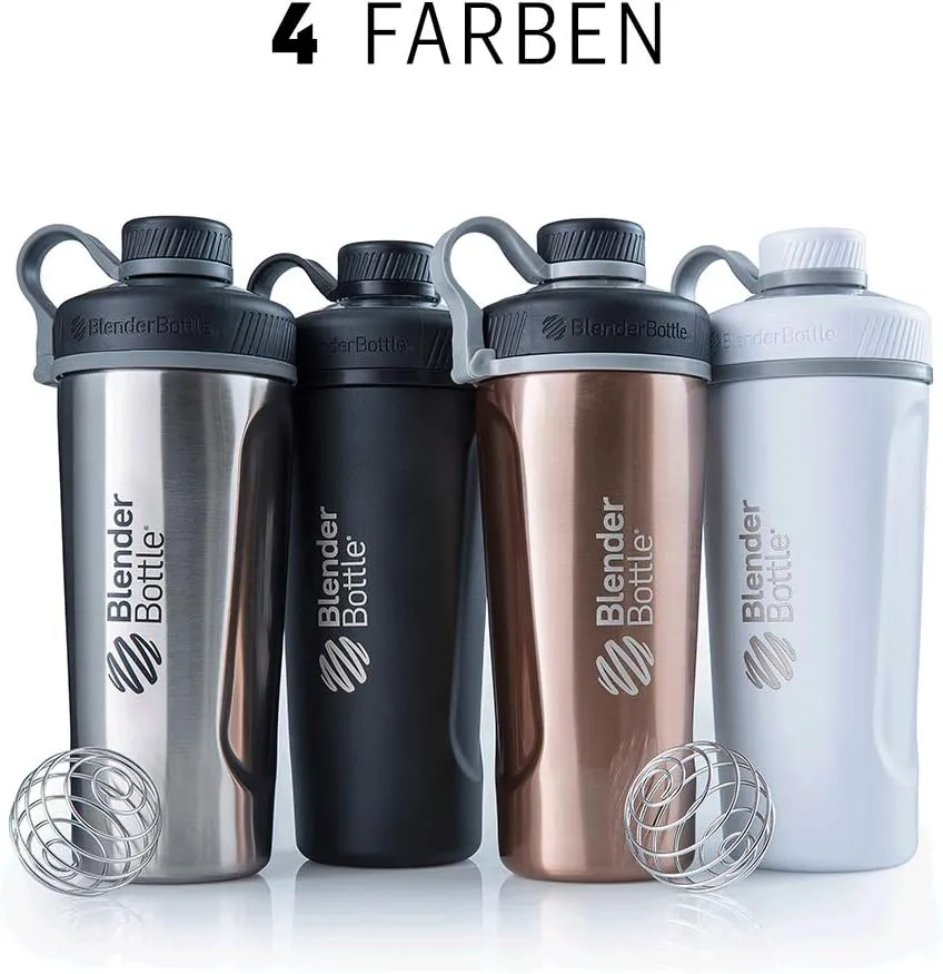 BlenderBottle Radian Insulated Stainless Steel Shaker Bottle, 26- Ounce, Matte Black