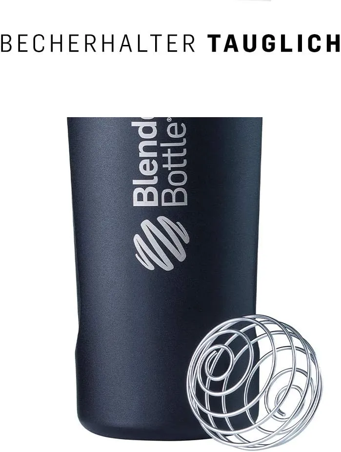 BlenderBottle Radian Insulated Stainless Steel Shaker Bottle, 26- Ounce, Matte Black
