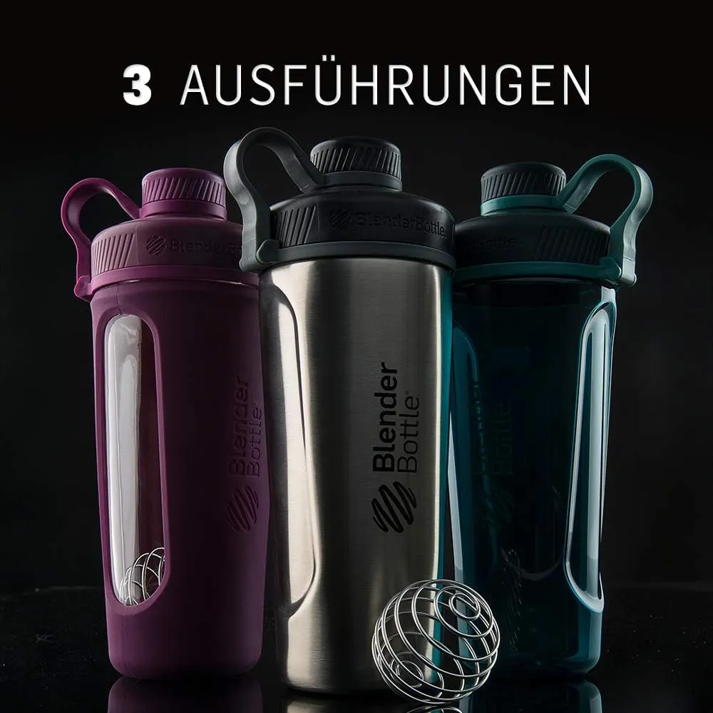 BlenderBottle Radian Insulated Stainless Steel Shaker Bottle, 26- Ounce, Matte Black