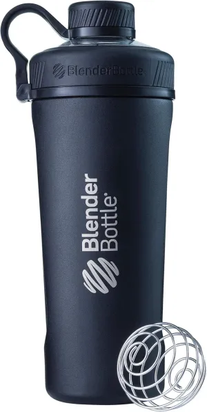 BlenderBottle Radian Insulated Stainless Steel Shaker Bottle, 26- Ounce, Matte Black