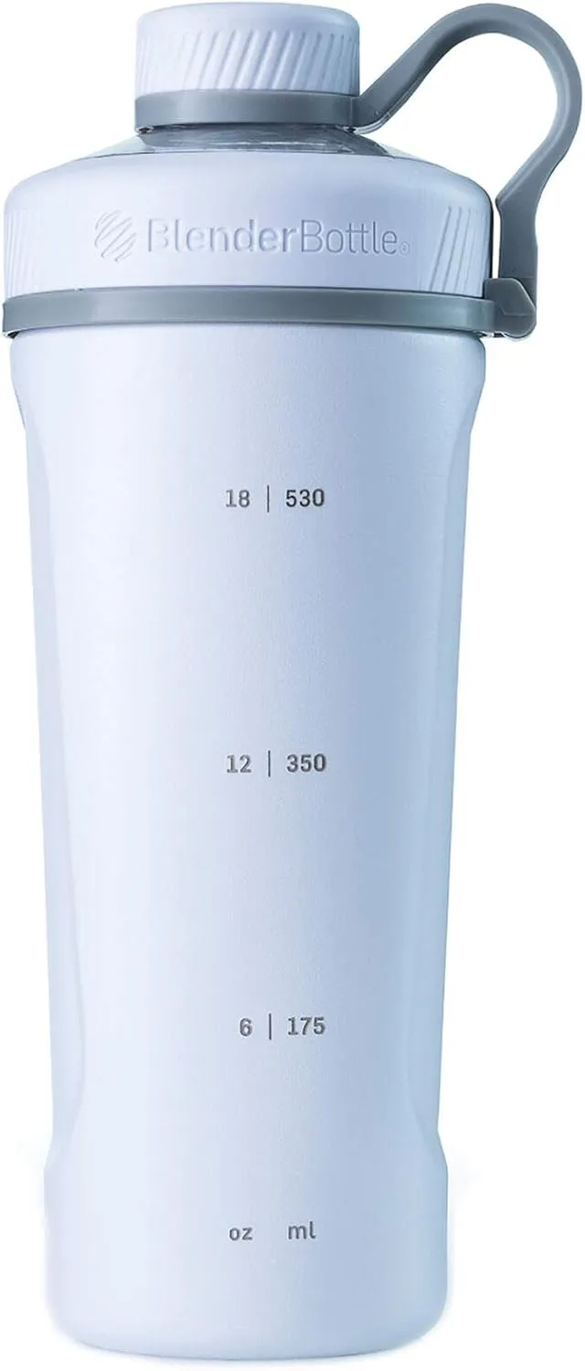BlenderBottle Radian Insulated Stainless Steel Shaker Bottle, 26- Ounce, Matte White (Pack of 1)