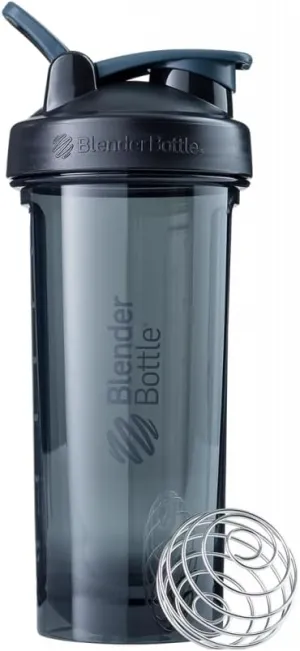 BlenderBottle Shaker Bottle Pro Series Perfect for Protein Shakes and Pre Workout, 28-Ounce, Black (Pack of 1)