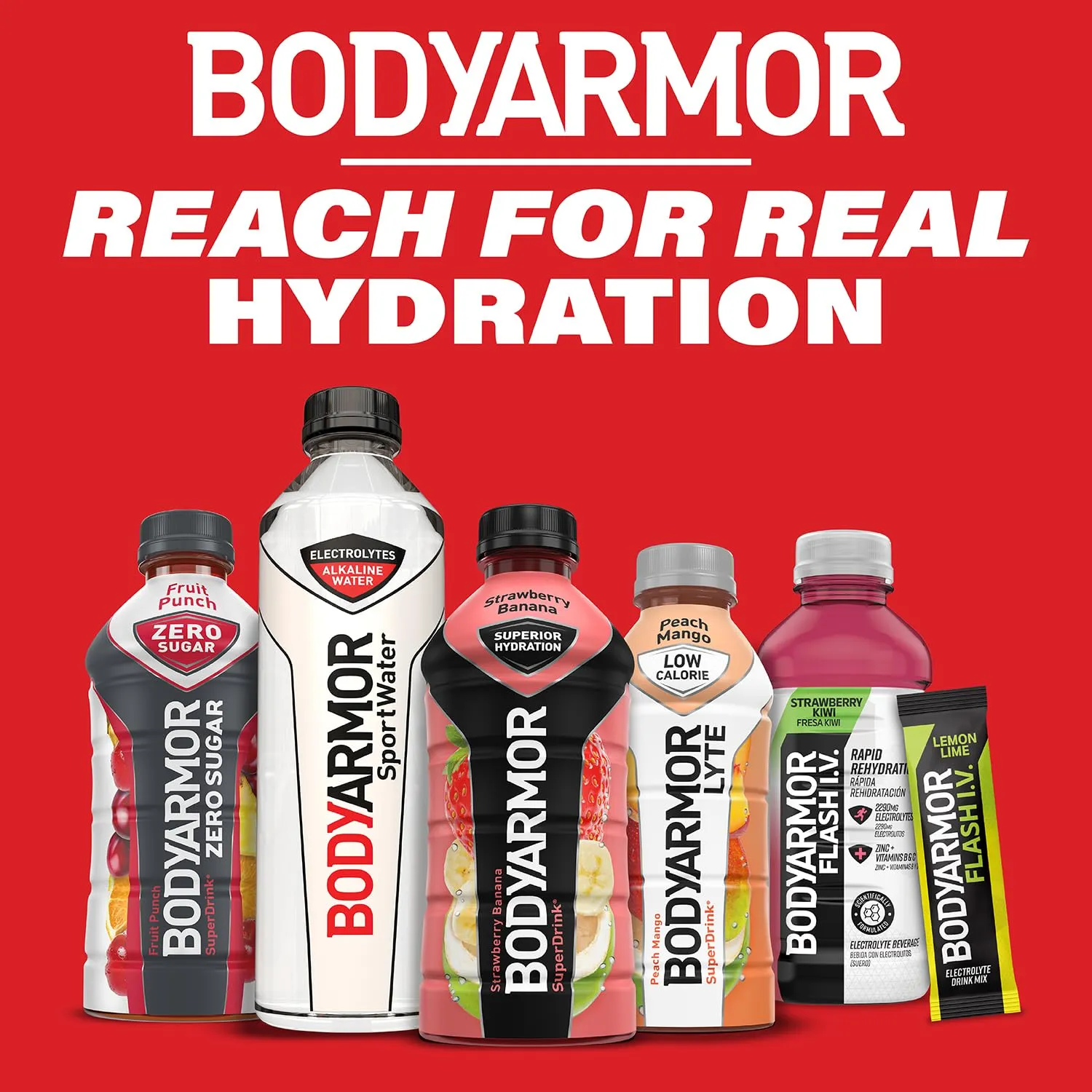 BODYARMOR SportWater Alkaline Water, Superior Hydration, High Alkaline Water pH 9 , Electrolytes, Perfect for your Active Lifestyle, 1 Liter (Pack of 12)