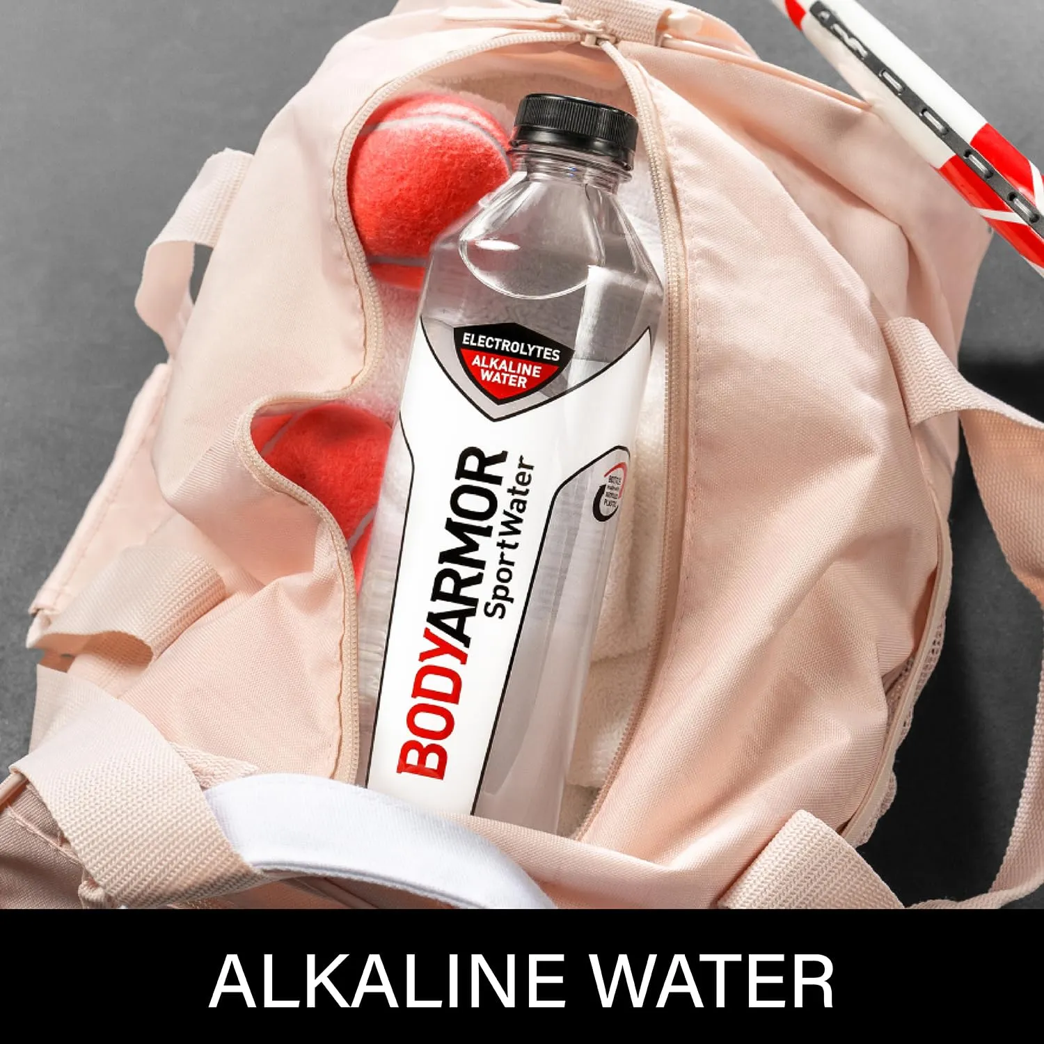 BODYARMOR SportWater Alkaline Water, Superior Hydration, High Alkaline Water pH 9 , Electrolytes, Perfect for your Active Lifestyle, 1 Liter (Pack of 12)
