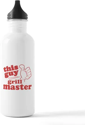 CafePress Grill Master Water Bottle 1.0L (34 oz) Stainless Steel Water Bottle
