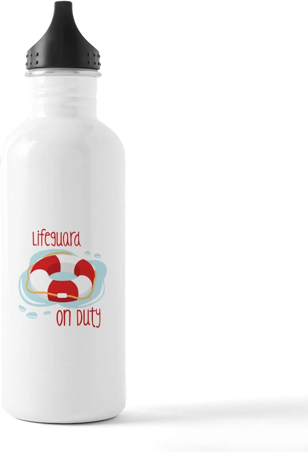 CafePress Lifeguard On Duty Water Bottle 1.0L (34 oz) Stainless Steel Water Bottle