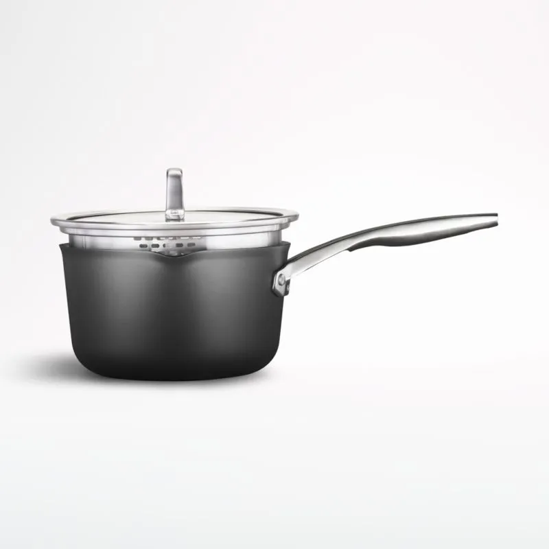 Calphalon ® Premier Non-Stick 3.5-Qt. Saucepan with Pour and Strain Lid