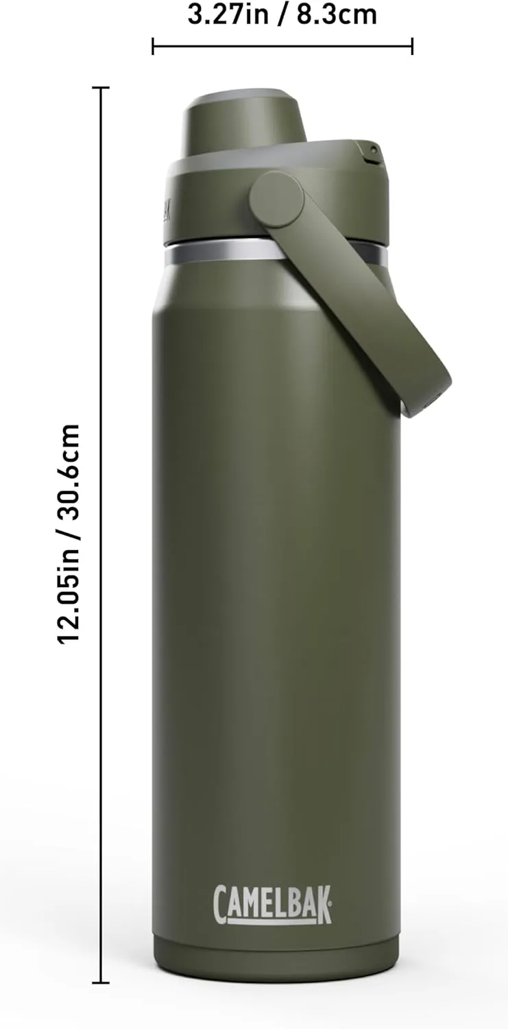 CamelBak Thrive Chug Water Bottle 25oz - Insulated Stainless Steel, Moss