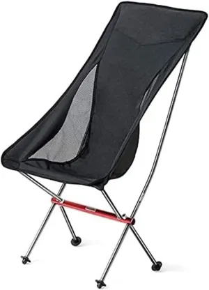 Camp Chair Portable Fishing Chairs Outdoor Camping High Back Chair Ultralight Seater,Camping Folding Chair/Grey