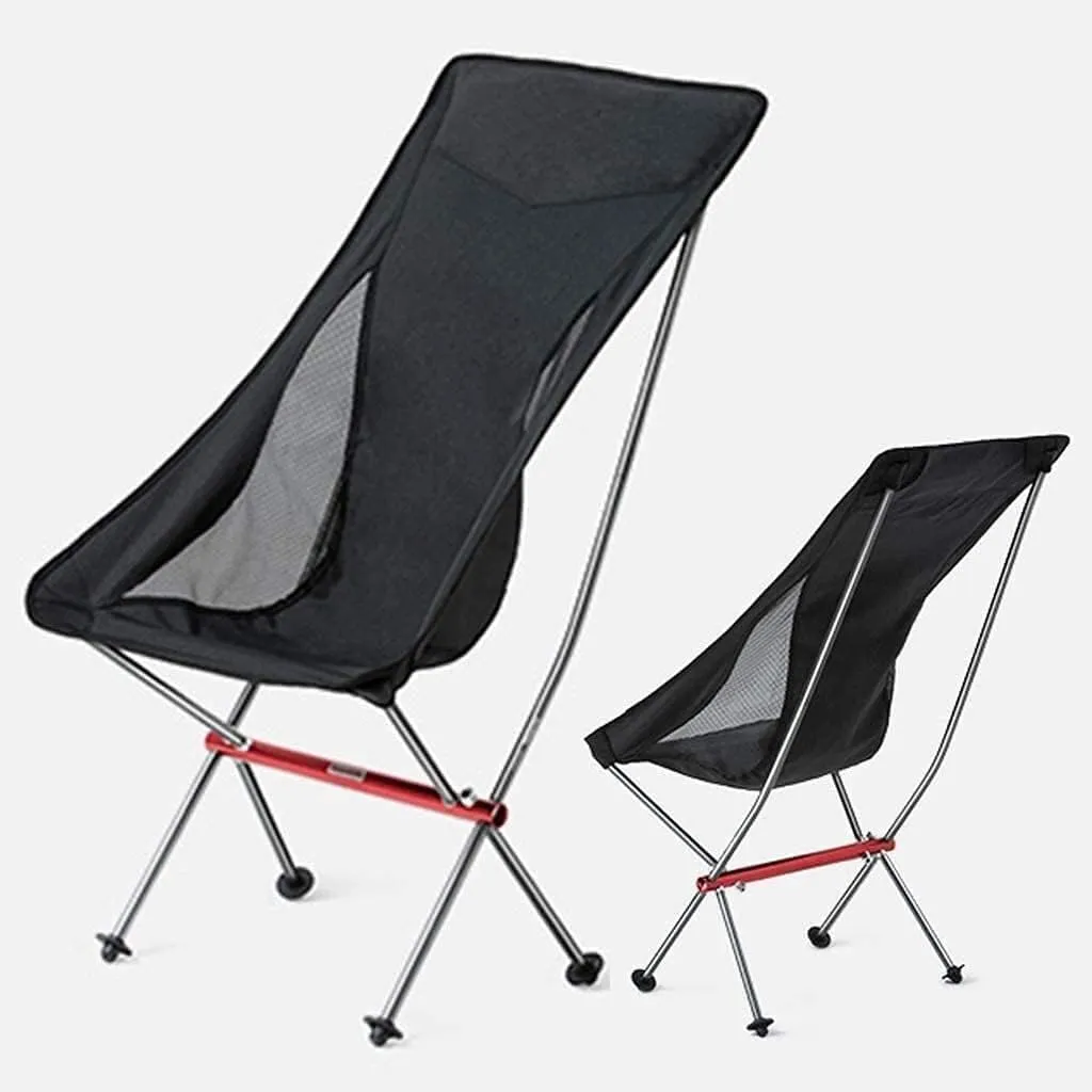 Camp Chair Portable Fishing Chairs Outdoor Camping High Back Chair Ultralight Seater,Camping Folding Chair/Grey