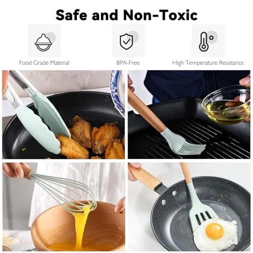 Camping Accessories Kitchen Cooking Utensils Set - Portable Outdoor Camp Cookware Set