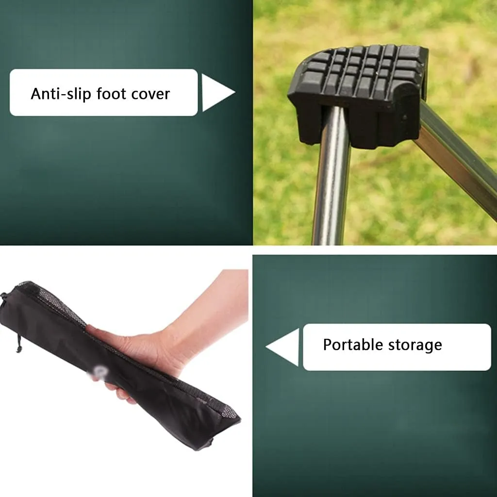 Camping Chair Fishing Chairs Outdoor Portable Folding Stool Aluminum Alloy Fishing Stool Lightweight and Small Stool, 25*25*28cm, Black