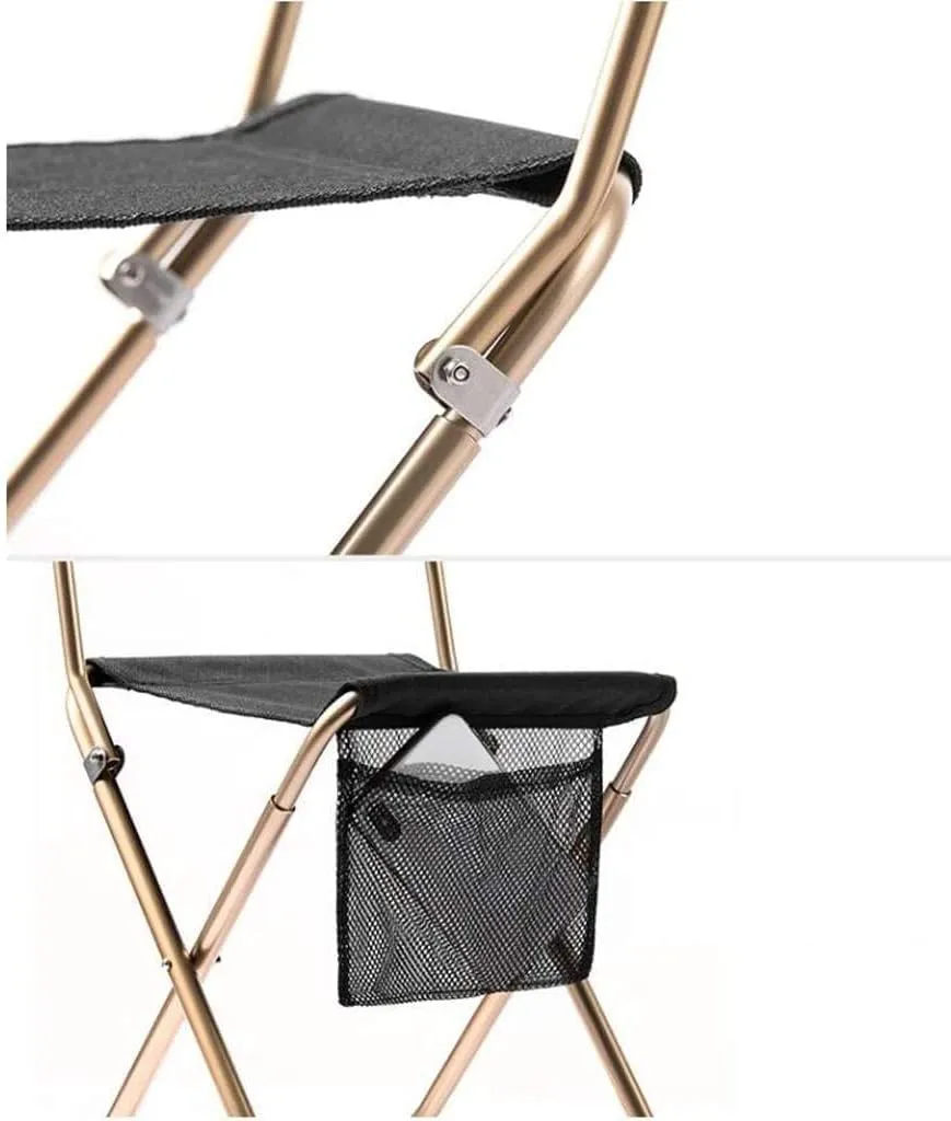 Camping Chair Folding Chair Portable Chair Folding Camping Chair Outdoor Fishing Chair Picnic BBQ Seat Ultralight Aluminum Alloy Camping Stool with Storage Bag Camping Chairs for Adults