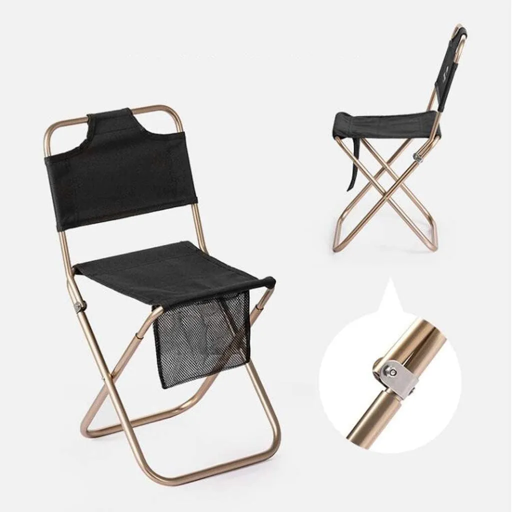 Camping Chair Folding Chair Portable Chair Folding Camping Chair Outdoor Fishing Chair Picnic BBQ Seat Ultralight Aluminum Alloy Camping Stool with Storage Bag Camping Chairs for Adults