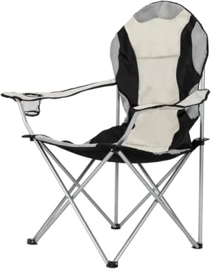Camping Chair Medium Camping Chair Fishing Chair Folding Chair Outdoor Folding Chair Portable Beach Chair Camping BBQ Leisure Chair Home Recliner Sketching Chair Director Chair Black Gray Oxford Cloth