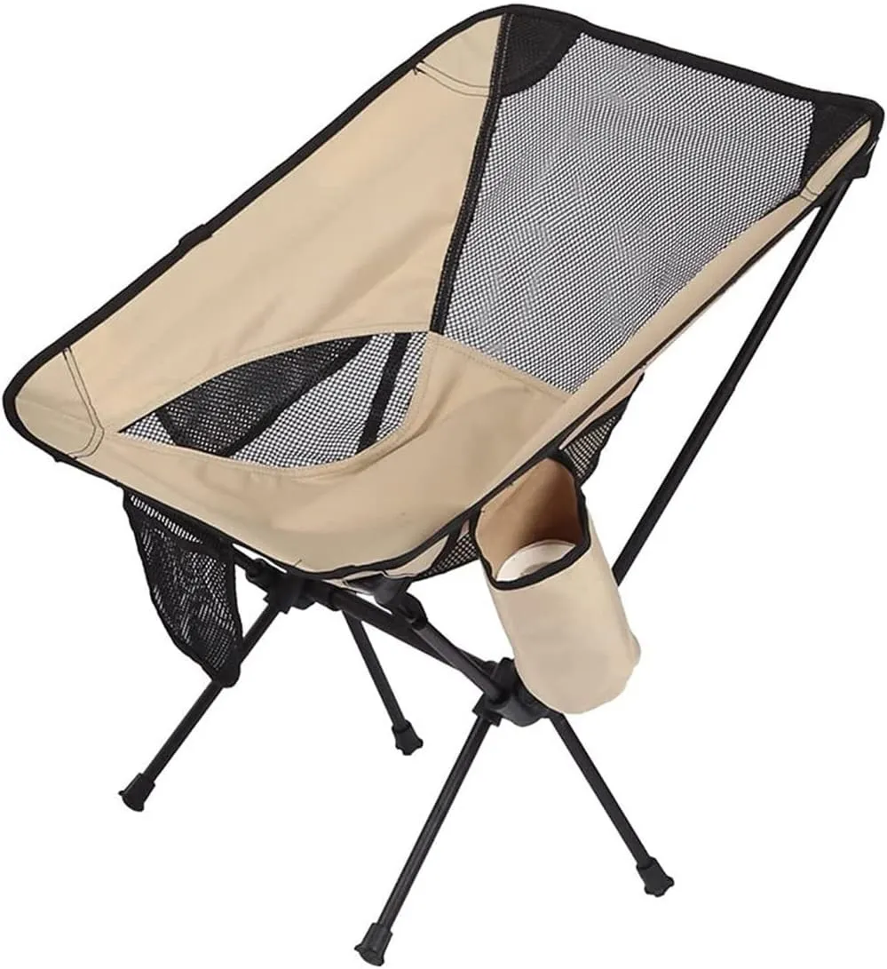 Camping Chair Outdoor Chair Foldable Chair Outdoor Aluminum Alloy Folding Chair Portable Beach Ultralight Fishing Stool Lightweight Compact Camping Backpack Chairs Folding Camping Chair