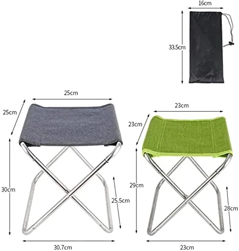 Camping Chair,Folding Fishing Chair Light Portable Picnic Stool Camping Hiking Beach Picnic Chair(Color:Grey)