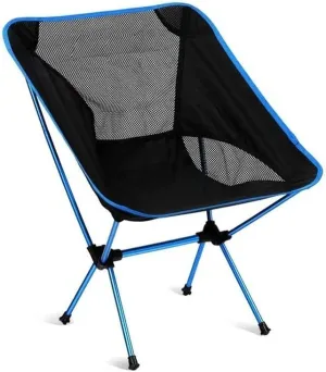 Camping Chairs Portable Camping Chair Outdoor Lightweight Aluminum Moon Chair Leisure Camping Fishing Chair Folding Stool Portable Folding Chair (Color : A)
