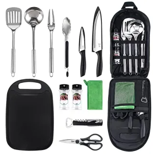 Camping Cookware, Camp Kitchen,Camp Cookware, Camping Utensils Set