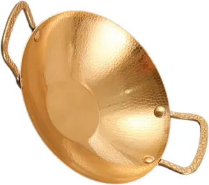 Camping Cookware Metal Pans for Cooking Cooking Pot Handle Hammered Griddle Small Pots for