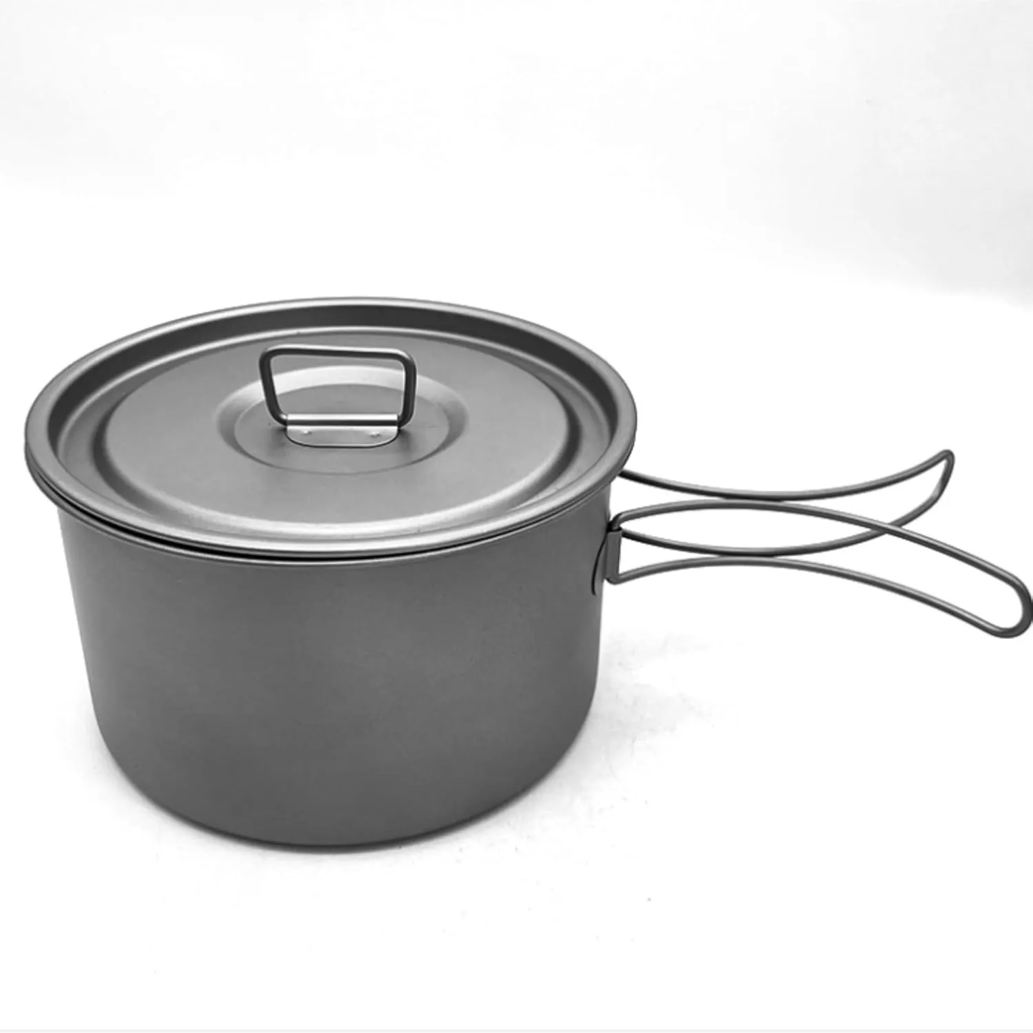 Camping Cookware, Outdoor Pure Titanium Folding Handle Outdoor Portable Frying Pan Tableware Camping Cooker Portable Stove