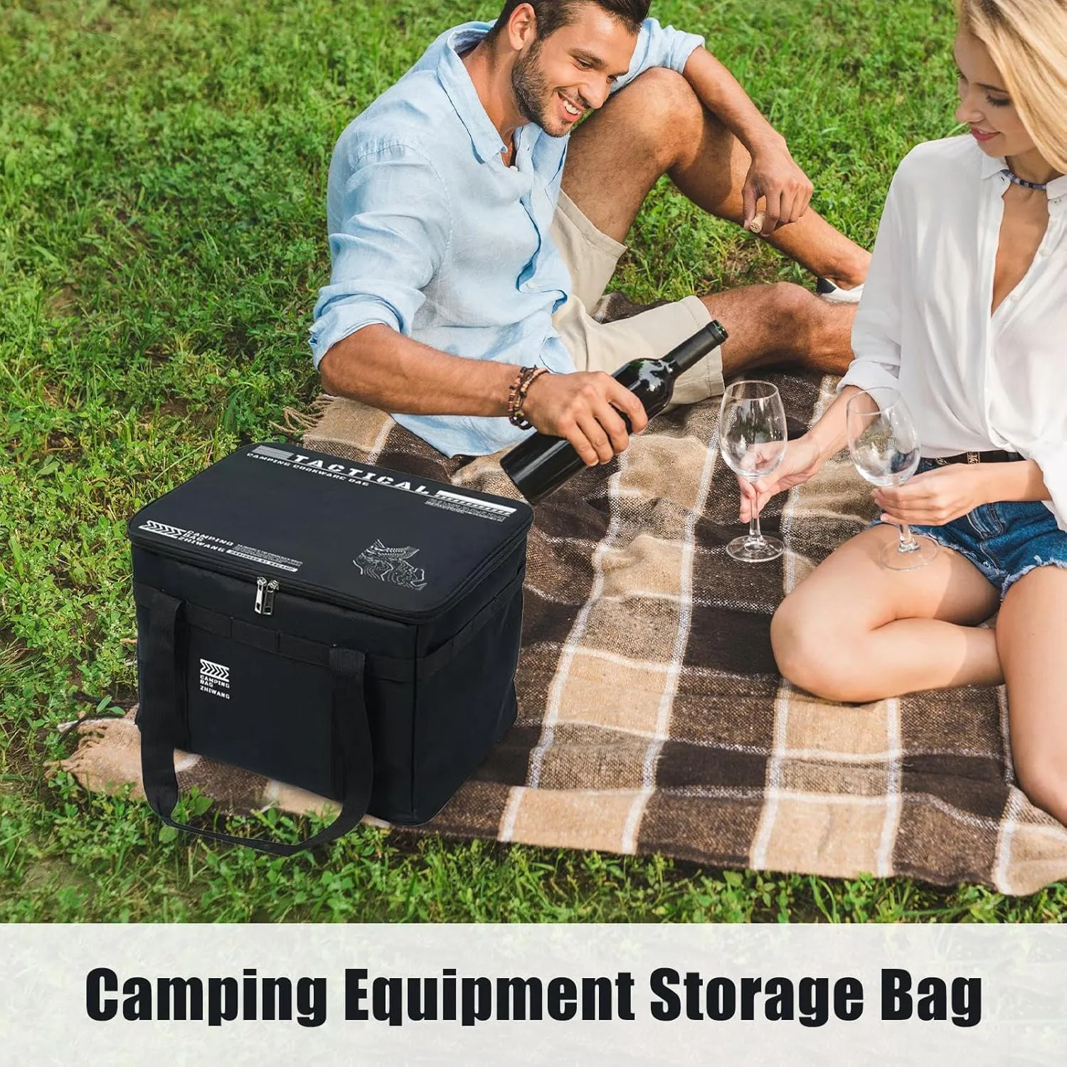 Camping Gear Organizer | Duffle Bag for Camping - Waterproof Kitchen Equipment Carrying Solution for Tents Traveling Picnic Backpacking Hiking Adventure