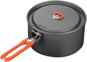 Camping Kitchen Utensil Outdoor Pots Foldable Portable Camping Picnic Picnic Camping Pot Cooker Kettle Teapot for Outdoor Cooking(168x98mm)