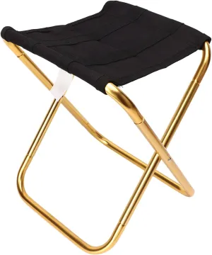 Camping Stool,Aluminum Alloy Folding Portable Small Fishing Chair,Outdoor Folding Chair for Camping Fishing Hiking Gardening and Beach
