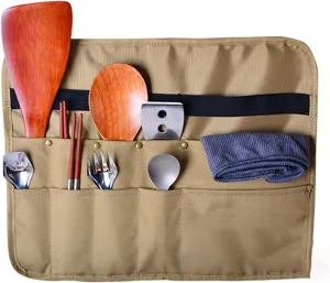 Camping Tableware Storage Bag Portable Storage Hanging Bag Oxford Cloth Storage Bag Camping Kitchen Cookware Set Travel Storage Bag