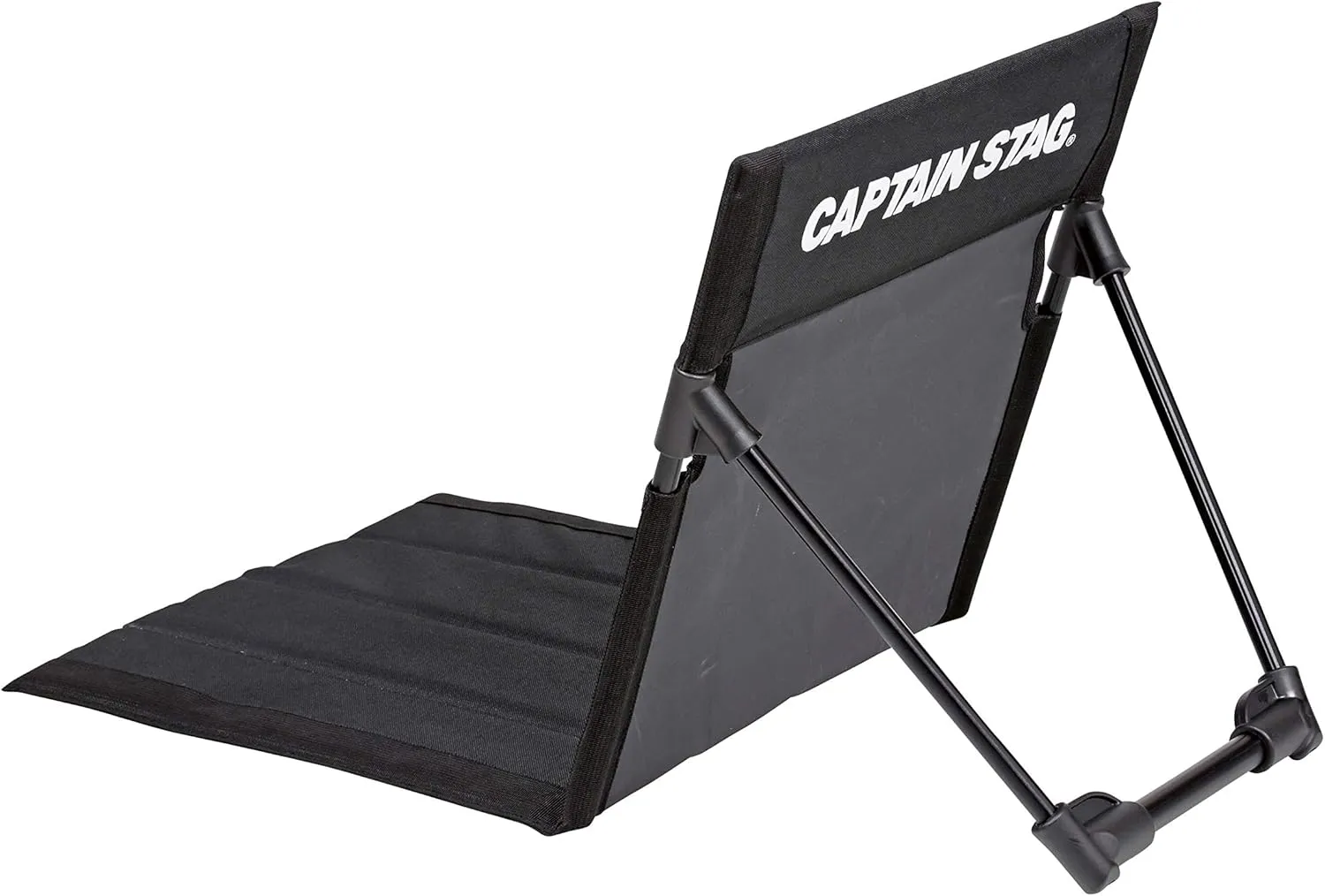 Captain Stag UC-1803 Outdoor Chair, Grand Chair, Field Chair, Width 15.7 x Depth 26.8 x Height 15.4 inches (40 x 68 x 39 cm), Weight Approx. 18.7 oz (530 g), Storage Bag Included, Black, Gracia