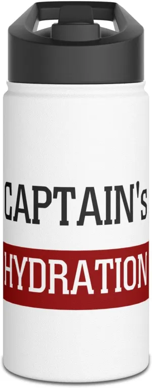 Captain's Hydration: Stainless Steel Water Bottle – BPA-Free, Insulated Military Drinkware, 12oz, 18oz, 32oz (12oz)