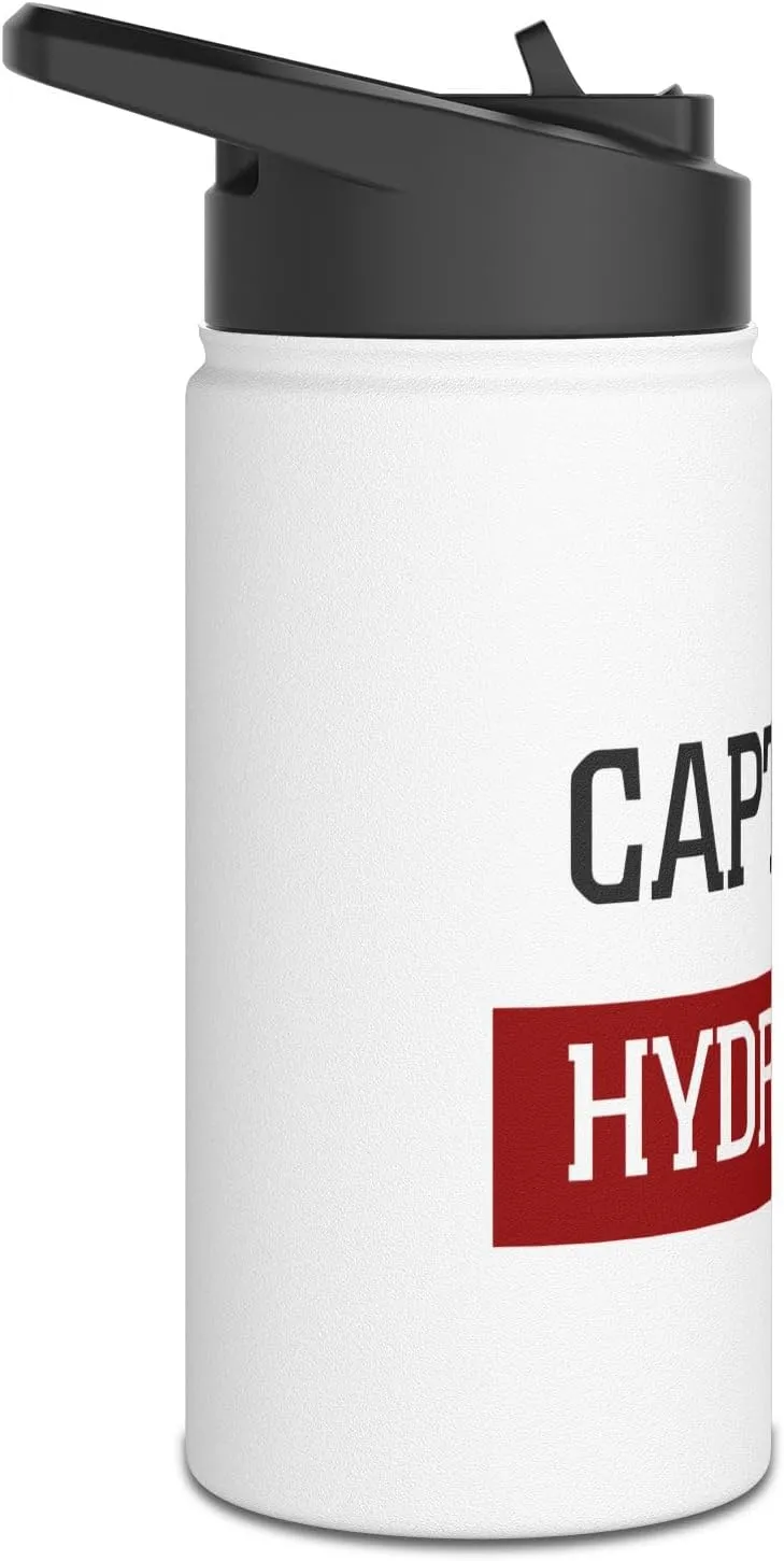 Captain's Hydration: Stainless Steel Water Bottle – BPA-Free, Insulated Military Drinkware, 12oz, 18oz, 32oz (12oz)