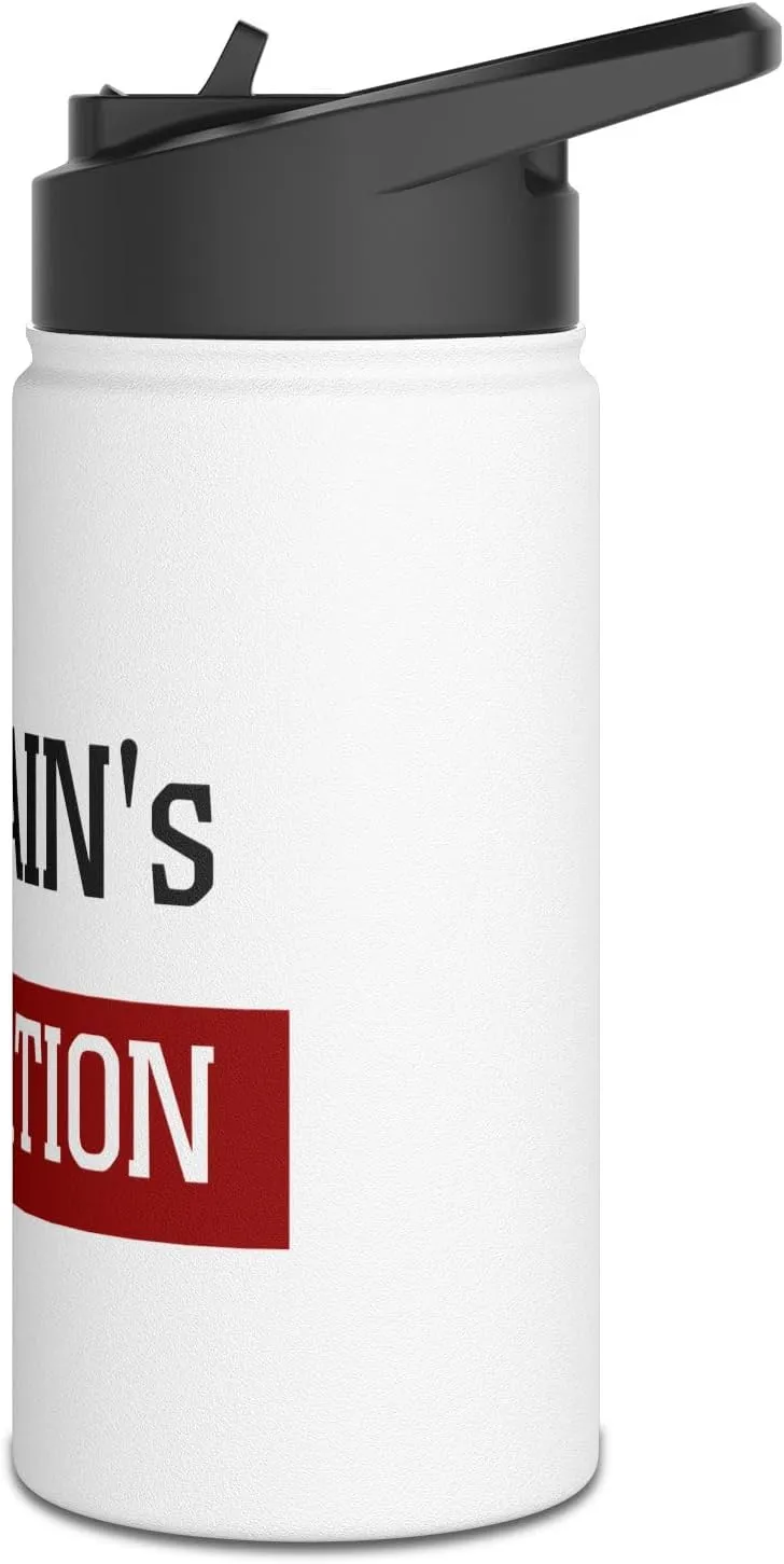 Captain's Hydration: Stainless Steel Water Bottle – BPA-Free, Insulated Military Drinkware, 12oz, 18oz, 32oz (12oz)