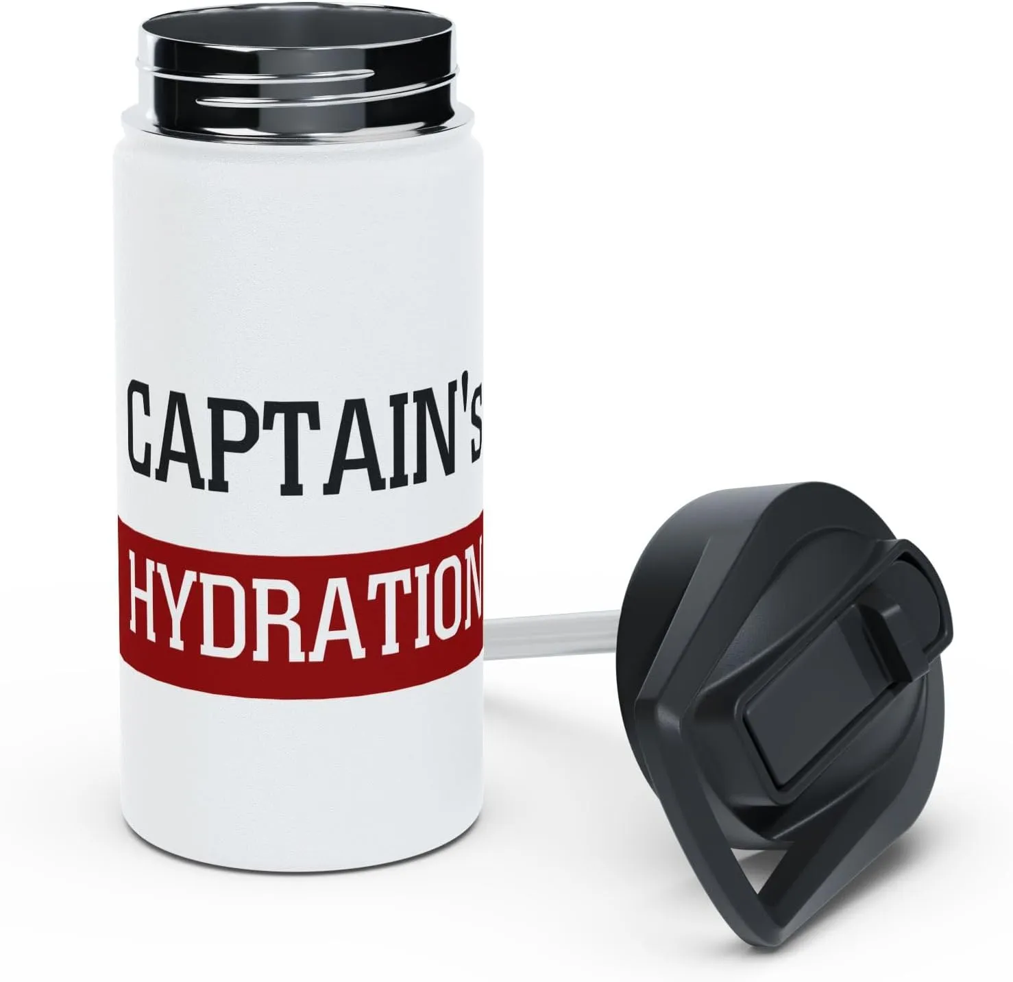 Captain's Hydration: Stainless Steel Water Bottle – BPA-Free, Insulated Military Drinkware, 12oz, 18oz, 32oz (12oz)