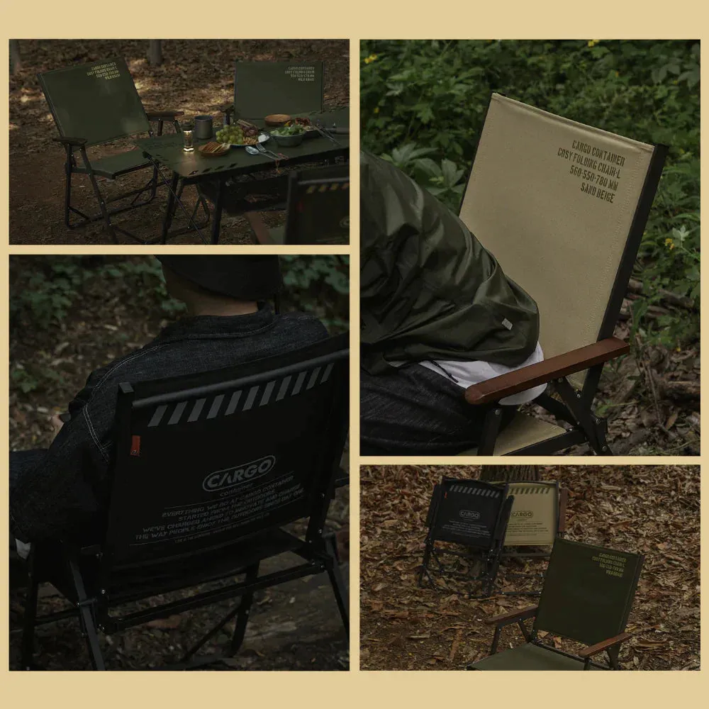 Cargo Container Cosy Folding Chair L - Black