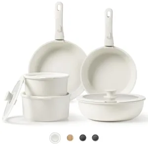 CAROTE Pots and Pans Set Non Stick, Cookware Sets, 11pcs Kitchen Set, Oven/Fridge Safe, Space Saving Pots Set, Nonstick Set….