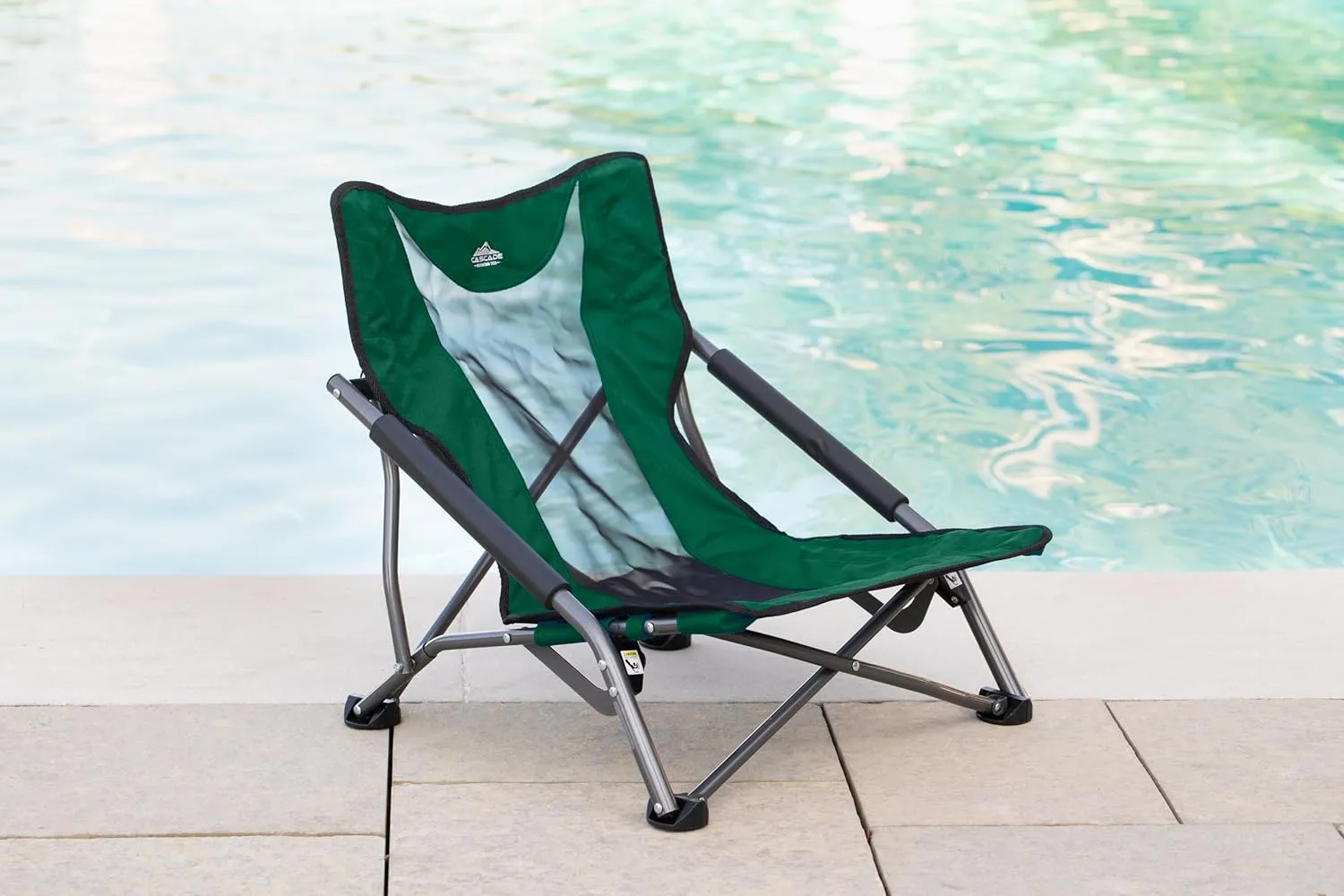Cascade Mountain Tech Folding Camp Chair for Camping, Beach, Picnic, Barbqeues, Sporting Events with Carry Bag