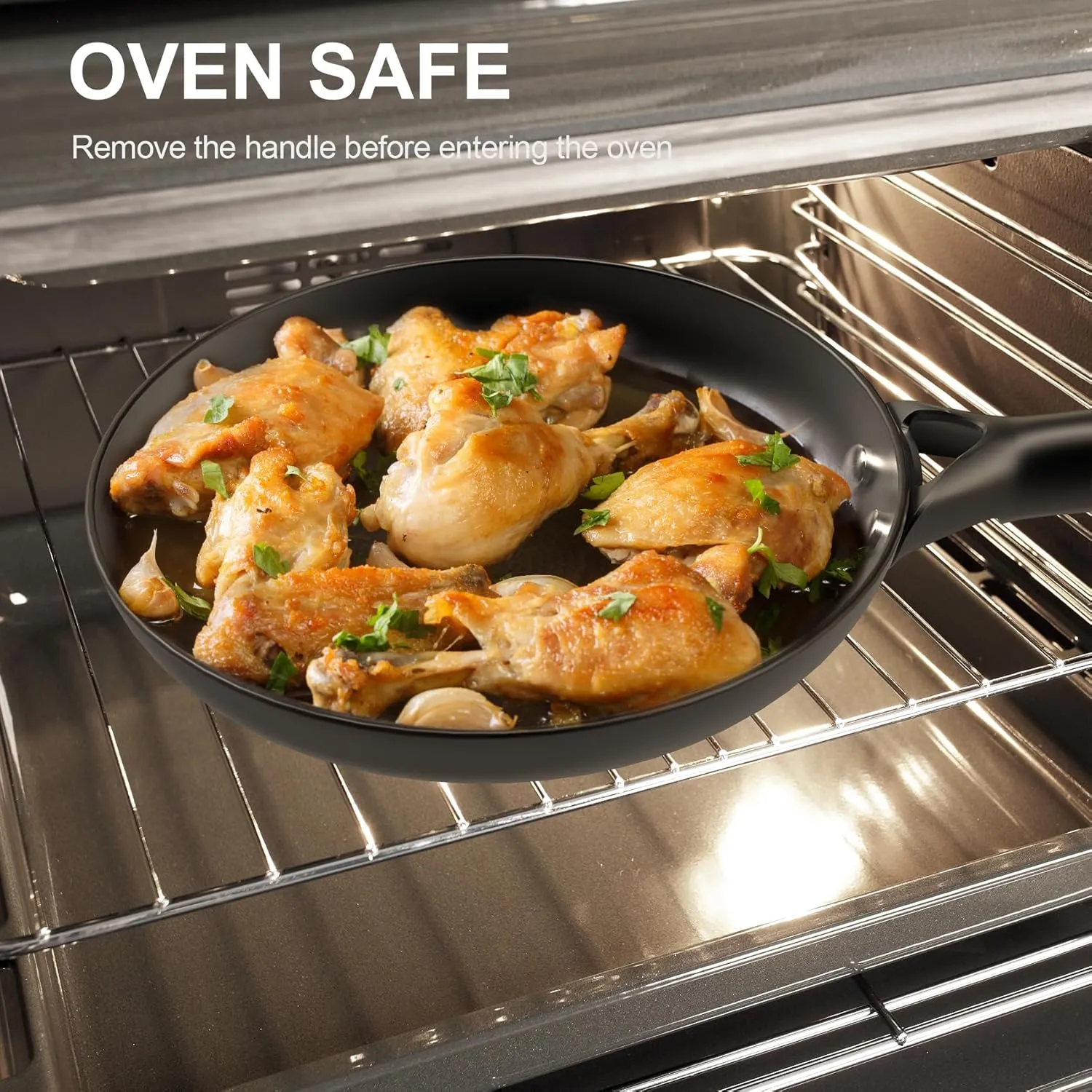 Cast Iron Skillets, 10 Inch 12 Inch Non Stick Frying Pans, 2 Piece Cookware Set Cast Iron Pans, Egg Pans Nonstick, Oven Safe Dishwasher Safe