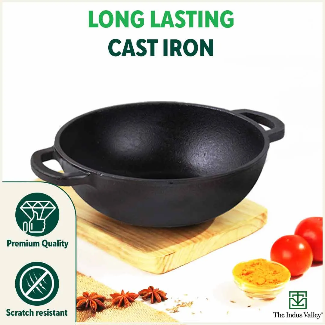 CASTrong Cast Iron Cookware Set: Free ₹400 Tadka Pan  Tawa  Kadai, Kitchen Set for Home, Pre-seasoned, 100% Pure, Toxin-free, Induction