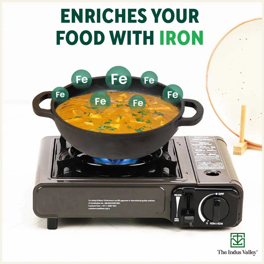 CASTrong Cast Iron Cookware Set: Free ₹400 Tadka Pan  Tawa  Kadai, Kitchen Set for Home, Pre-seasoned, 100% Pure, Toxin-free, Induction