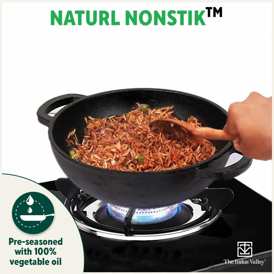 CASTrong Cast Iron Cookware Set: Free ₹400 Tadka Pan  Tawa  Kadai, Kitchen Set for Home, Pre-seasoned, 100% Pure, Toxin-free, Induction