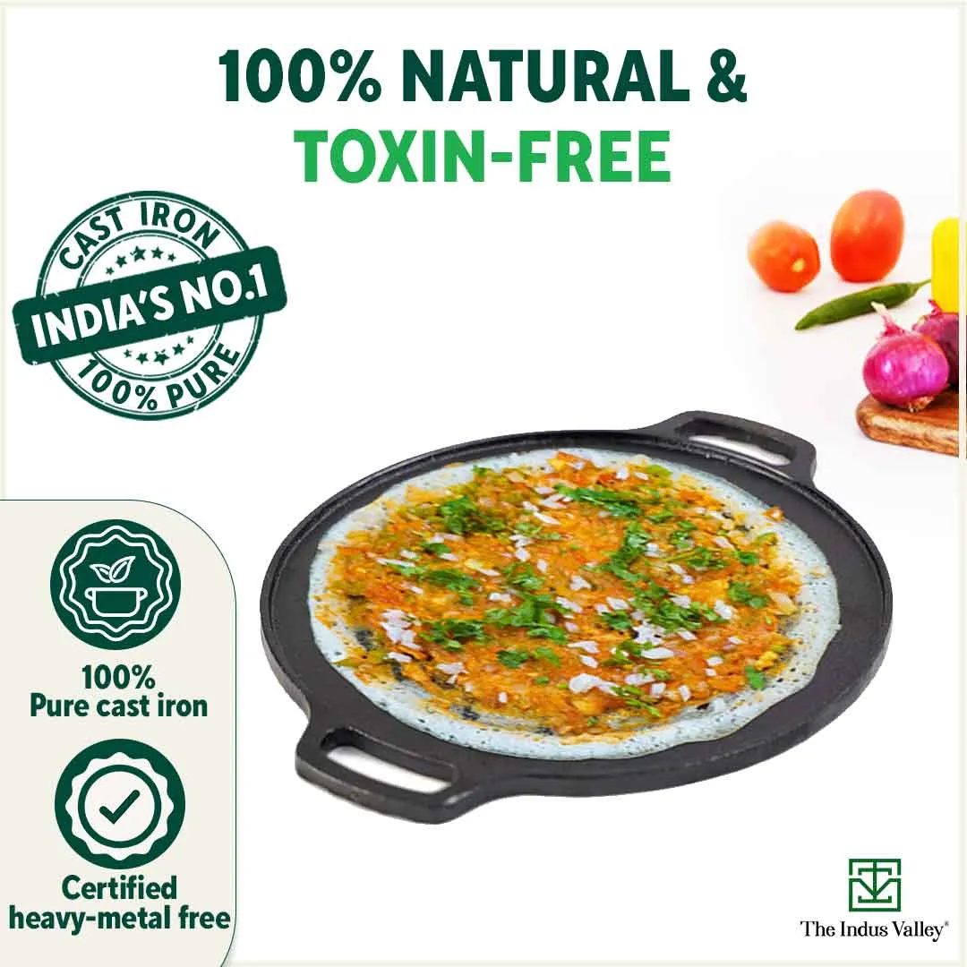 CASTrong Cast Iron Cookware Set: Free ₹400 Tadka Pan  Tawa  Kadai, Kitchen Set for Home, Pre-seasoned, 100% Pure, Toxin-free, Induction