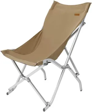 Chairs High Back Folding Camping Chair Portable Camping Quad Folding Chair Carry Bag Included for Beach Hiking Fishing Spectator Folding Chairs,Brown