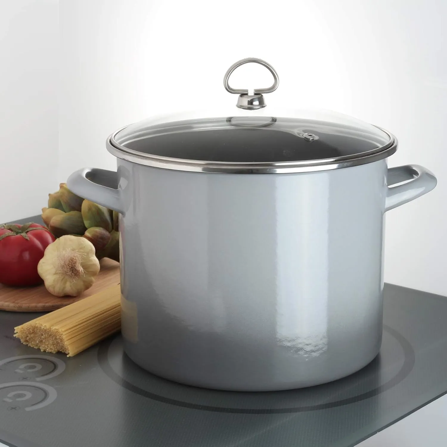 Chantal Enamel on Steel, 8 Quart, Fade Grey