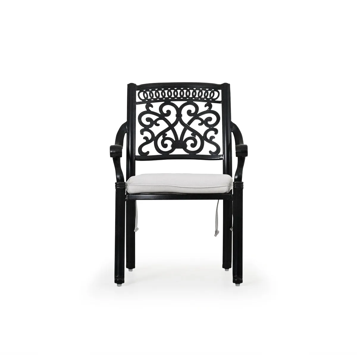 Charleston Outdoor Cast Aluminum Dining Arm Chair